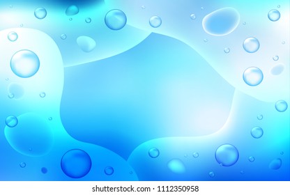 Light BLUE vector background with bent ribbons. An elegant bright illustration with gradient. A completely new template for your business design.
