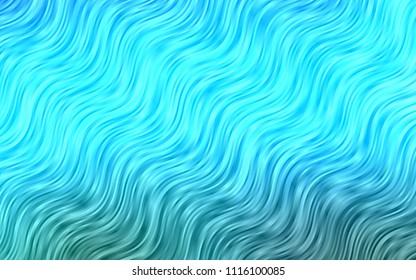 Light BLUE vector background with bent lines. Brand-new colored illustration in marble style with gradient. A new texture for your  ad, booklets, leaflets.