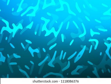 Light BLUE vector background with bent lines. Brand new colored illustration in marble style with gradient. The template for cell phone backgrounds.