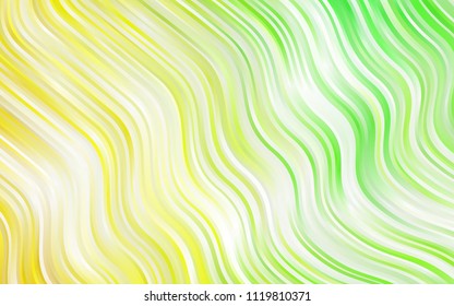 Light BLUE vector background with bent ribbons. Modern gradient abstract illustration with bandy lines. Brand-new design for your ads, poster, banner.