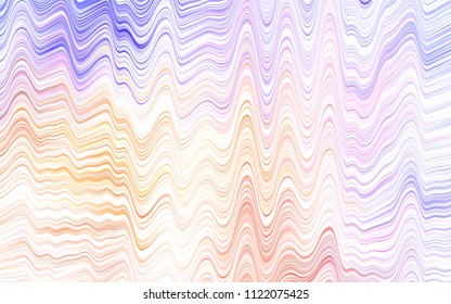 Light BLUE vector background with bent ribbons. Colorful abstract illustration with gradient lines. A completely new template for your business design.
