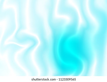 Light BLUE vector background with bent ribbons. Shining crooked illustration in marble style. A completely new marble design for your business.