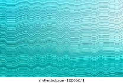 Light BLUE vector background with bent lines. Creative illustration in halftone marble style with gradient. New composition for your brand book.