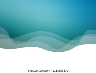Light BLUE vector background with bent lines. Colorful illustration in abstract marble style with gradient. Textured wave pattern for backgrounds.