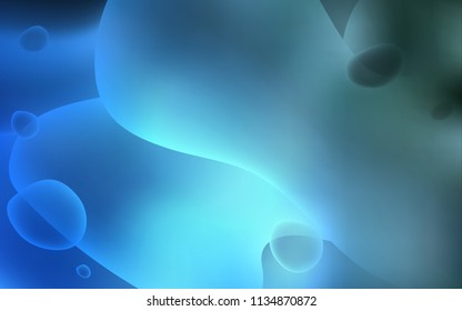Light BLUE vector background with bent lines. Glitter abstract illustration with wry lines. Memphis style for your business design.