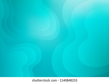 Light BLUE vector background with bent ribbons. Shining crooked illustration in marble style. The template for cell phone backgrounds.