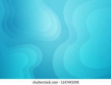 Light BLUE vector background with bent lines. A vague circumflex abstract illustration with gradient. The elegant pattern for brand book.