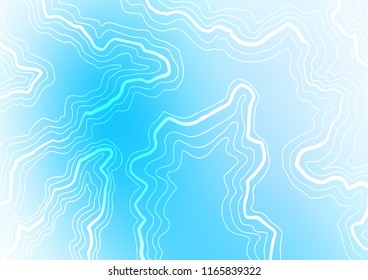 Light BLUE vector background with bent ribbons. Geometric illustration in marble style with gradient.  The best blurred design for your business.