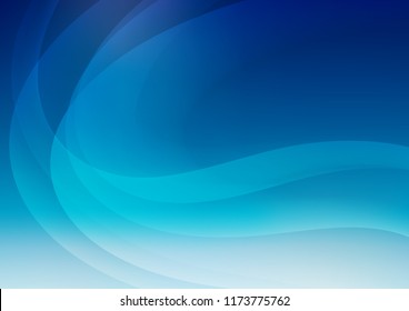 Light BLUE vector background with bent ribbons. Creative geometric illustration in marble style with gradient. Marble design for your web site.