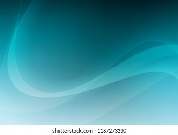 Light BLUE vector background with bent ribbons. Geometric illustration in marble style with gradient.  A new texture for your  ad, booklets, leaflets.