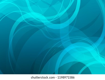 Light BLUE vector background with bent lines. Modern gradient abstract illustration with bandy lines. The best blurred design for your business.