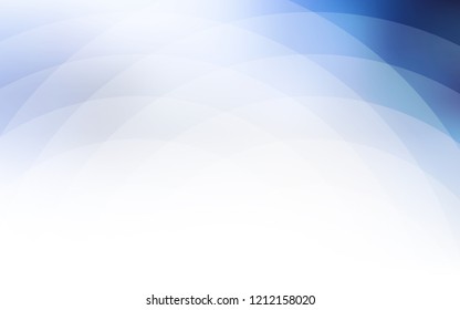 Light BLUE vector background with bent ribbons. A vague circumflex abstract illustration with gradient. A completely new memphis design for your business.