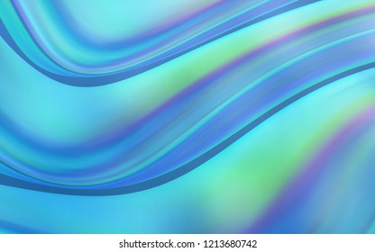 Light BLUE vector background with bent ribbons. An elegant bright illustration with gradient. The elegant pattern for brand book.