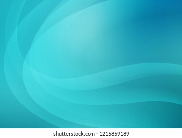 Light BLUE vector background with bent ribbons. Colorful abstract illustration with gradient lines. New composition for your brand book.