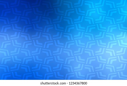 Light BLUE vector background with bent lines. A vague circumflex abstract illustration with gradient. New composition for your brand book.