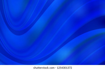 Light BLUE vector background with bent ribbons. Shining crooked illustration in marble style. Marble design for your web site.