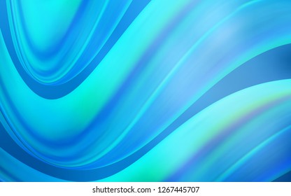 Light BLUE vector background with bent ribbons. An elegant bright illustration with gradient. The template for cell phone backgrounds.