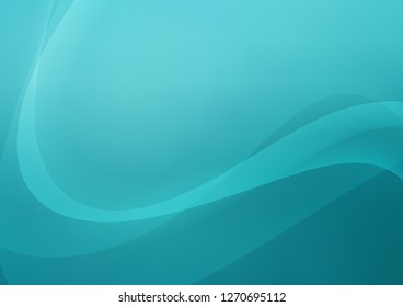 Light BLUE vector background with bent lines. Glitter abstract illustration with wry lines. A completely new marble design for your business.
