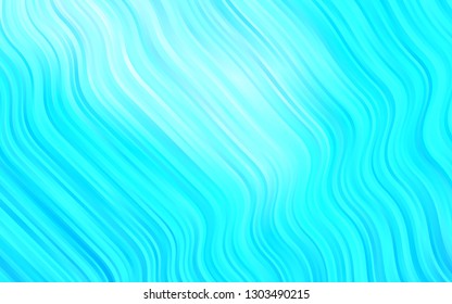 Light BLUE vector background with bent ribbons. A completely new color illustration in marble style. Brand new design for your ads, poster, banner.
