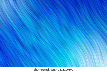 Light BLUE vector background with bent ribbons. Creative illustration in halftone marble style with gradient. Marble style for your business design.