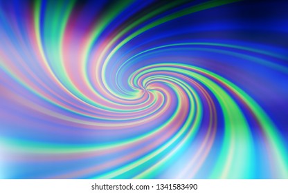 Light BLUE vector background with bent lines. An elegant bright illustration with gradient. A completely new template for your design.