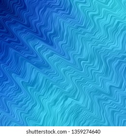 Light BLUE vector background with bent lines. Abstract illustration with bandy gradient lines. Smart design for your promotions.