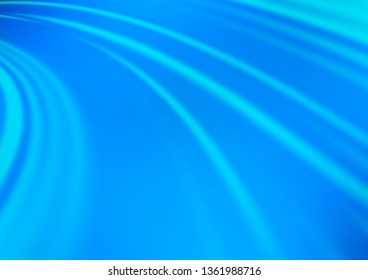 Light BLUE vector background with bent lines. Shining crooked illustration in marble style. The elegant pattern for brand book.
