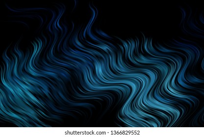 Light BLUE vector background with bent ribbons. Creative geometric illustration in marble style with gradient. Brand new design for your ads, poster, banner.