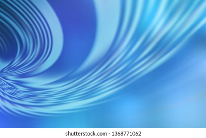 Light BLUE vector background with bent lines. A shining illustration, which consists of curved lines. Template for cell phone screens.