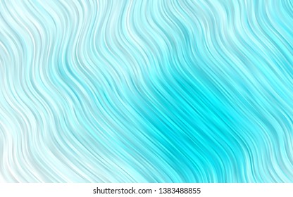 Light BLUE vector background with bent ribbons. An elegant bright illustration with gradient. Marble style for your business design.