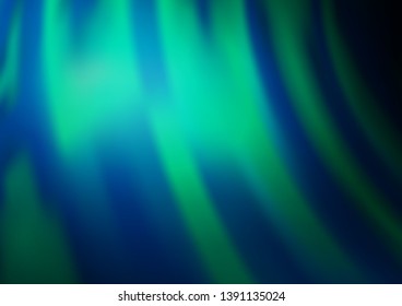 Light BLUE vector background with bent lines. Blurred geometric sample with gradient bubbles.  Marble design for your web site.