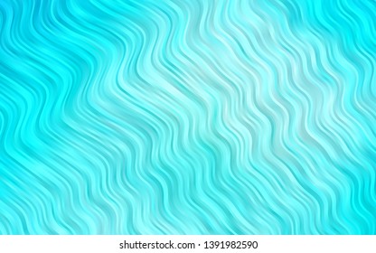 Light BLUE vector background with bent lines. A completely new color illustration in marble style. Textured wave pattern for backgrounds.