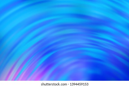 Light BLUE vector background with bent lines. Colorful geometric sample with gradient lines.  Colorful wave pattern for your design.