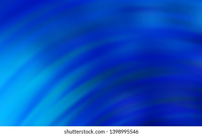 Light BLUE vector background with bent lines. Creative illustration in halftone style with gradient. Abstract style for your business design.