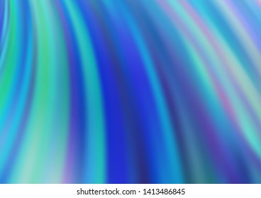 Light BLUE vector background with bent ribbons. Glitter abstract illustration with wry lines. A new texture for your  ad, booklets, leaflets.