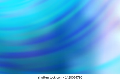 Light BLUE vector background with bent lines. Colorful geometric sample with gradient lines.  A completely new design for your business.