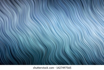 Light BLUE vector background with bent lines. Brand new colored illustration in marble style with gradient. The best blurred design for your business.