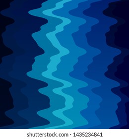 Light BLUE vector background with bent lines. Abstract gradient illustration with wry lines. Pattern for websites, landing pages.