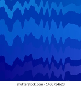 Light BLUE vector background with bent lines. Bright sample with colorful bent lines, shapes. Pattern for websites, landing pages.