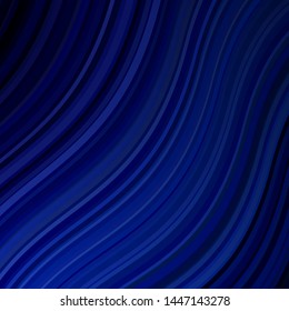 Light BLUE vector background with bent lines. Abstract gradient illustration with wry lines. Best design for your ad, poster, banner.