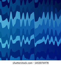Light BLUE vector background with bent lines. Colorful illustration in circular style with lines. Template for your UI design.