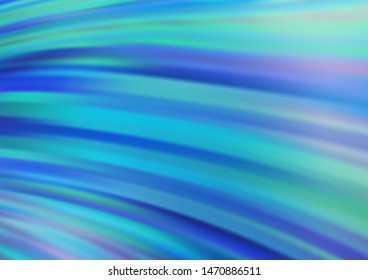 Light BLUE vector background with bent lines. An elegant bright illustration with gradient. Pattern for your business design.