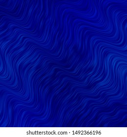 Light BLUE vector background with bent lines. Abstract illustration with bandy gradient lines. Smart design for your promotions.