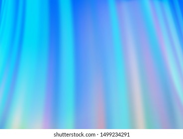 Light BLUE vector background with bent lines. A sample with blurred bubble shapes. Brand new design for your ads, poster, banner.