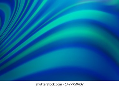 Light BLUE vector background with bent lines. A vague circumflex abstract illustration with gradient. A completely new template for your business design.