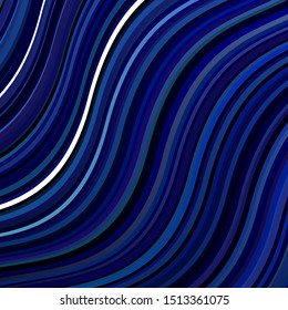 Light BLUE vector background with bent lines. Brand new colorful illustration with bent lines. Design for your business promotion.