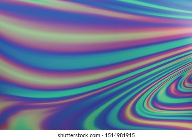 Light BLUE vector background with bent ribbons. A completely new color illustration in marble style. Textured wave pattern for backgrounds.