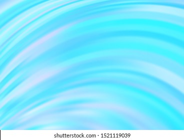 Light BLUE vector background with bent ribbons. Creative geometric illustration in marble style with gradient. The best blurred design for your business.