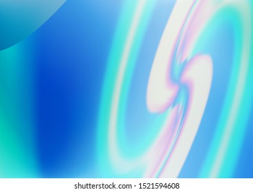 Light BLUE vector background with bent lines. Shining illustration, which consist of blurred lines, circles. Pattern for your business design.