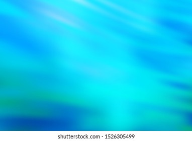 Light BLUE vector background with bent lines. Colorful illustration in simple style with gradient. Brand new design for your ads, poster, banner.